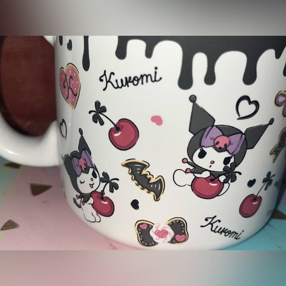 Sanrio KUROMI Ceramic Patterned Coffee Tea Mug NEW - Picture 2 of 4